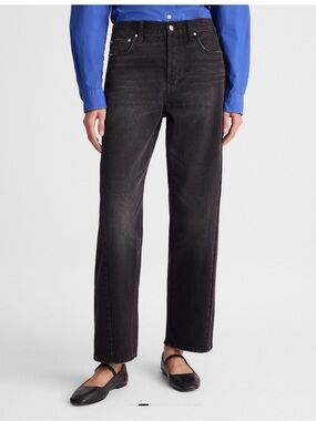 Madewell Pieced Barrel Jeans NWT ashen black size 28